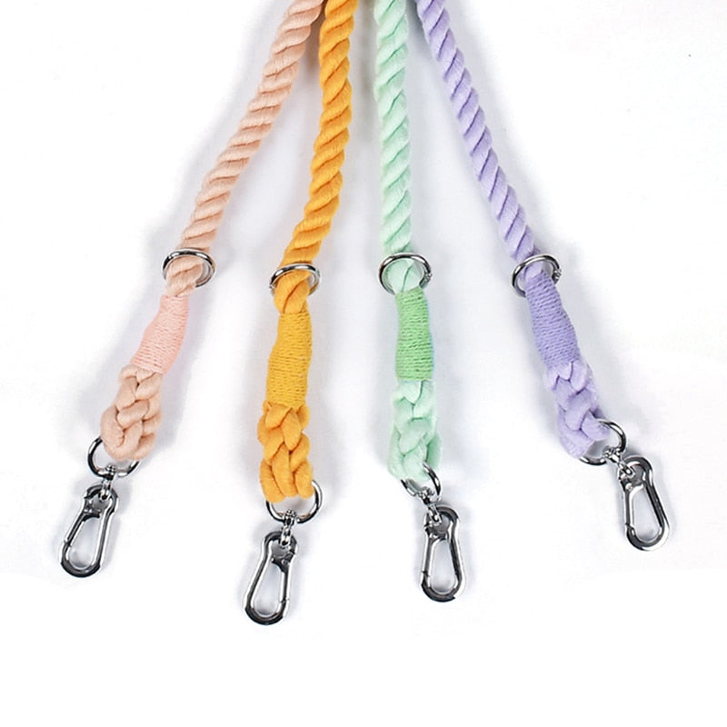 NO-PULL BRAIDED ROPE COLLAR AND LEAD SET