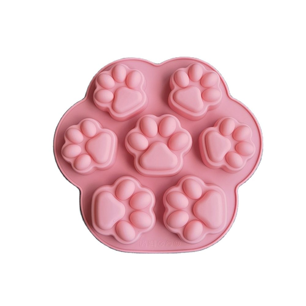 Large Paw Print Silicone Dog Treat Mold