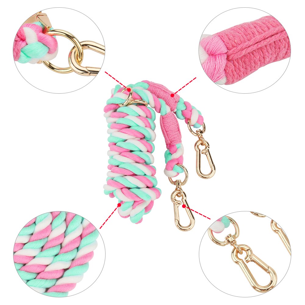 BRAIDED ROPE COLLAR AND LEAD SET