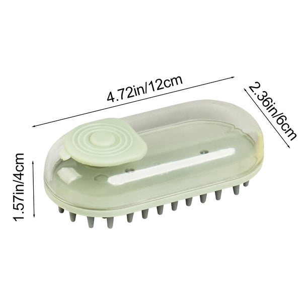 Soft Silicone Fillable Bath Grooming Brush